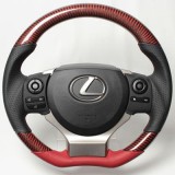 Real Steering Wheel Black/ Red Carbon (Black x Red euro stitch)